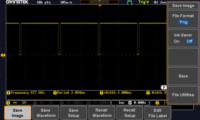 PWM minimum brightness signal